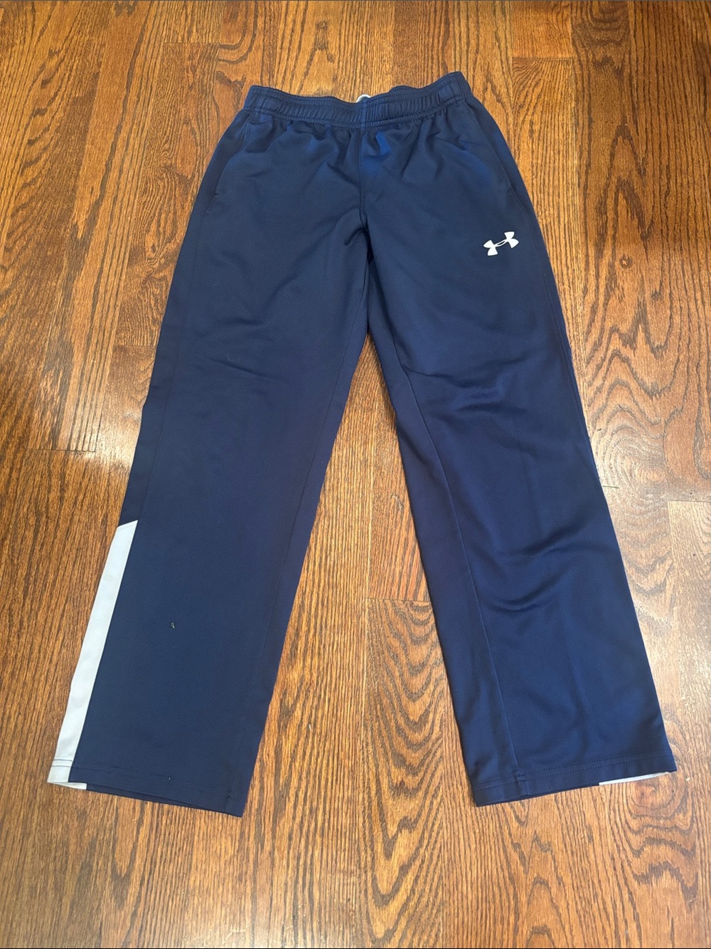Under Armour Navy & White Kids' Athletic pants